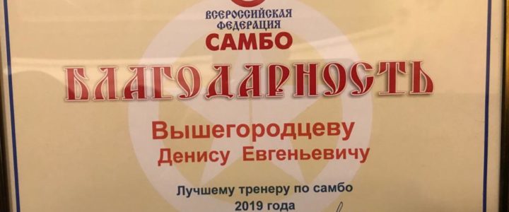 Вышегородцев Денис Евгеньевич — лучший тренер России 2019 года